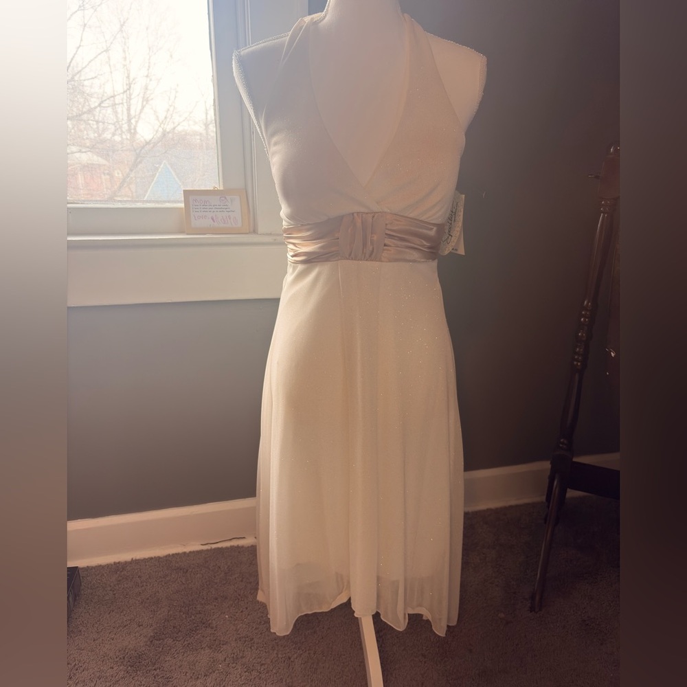 y2k Speechless champagne glitter‎ halter dress  | New with tags ✨ prom - Picture 2 of 5